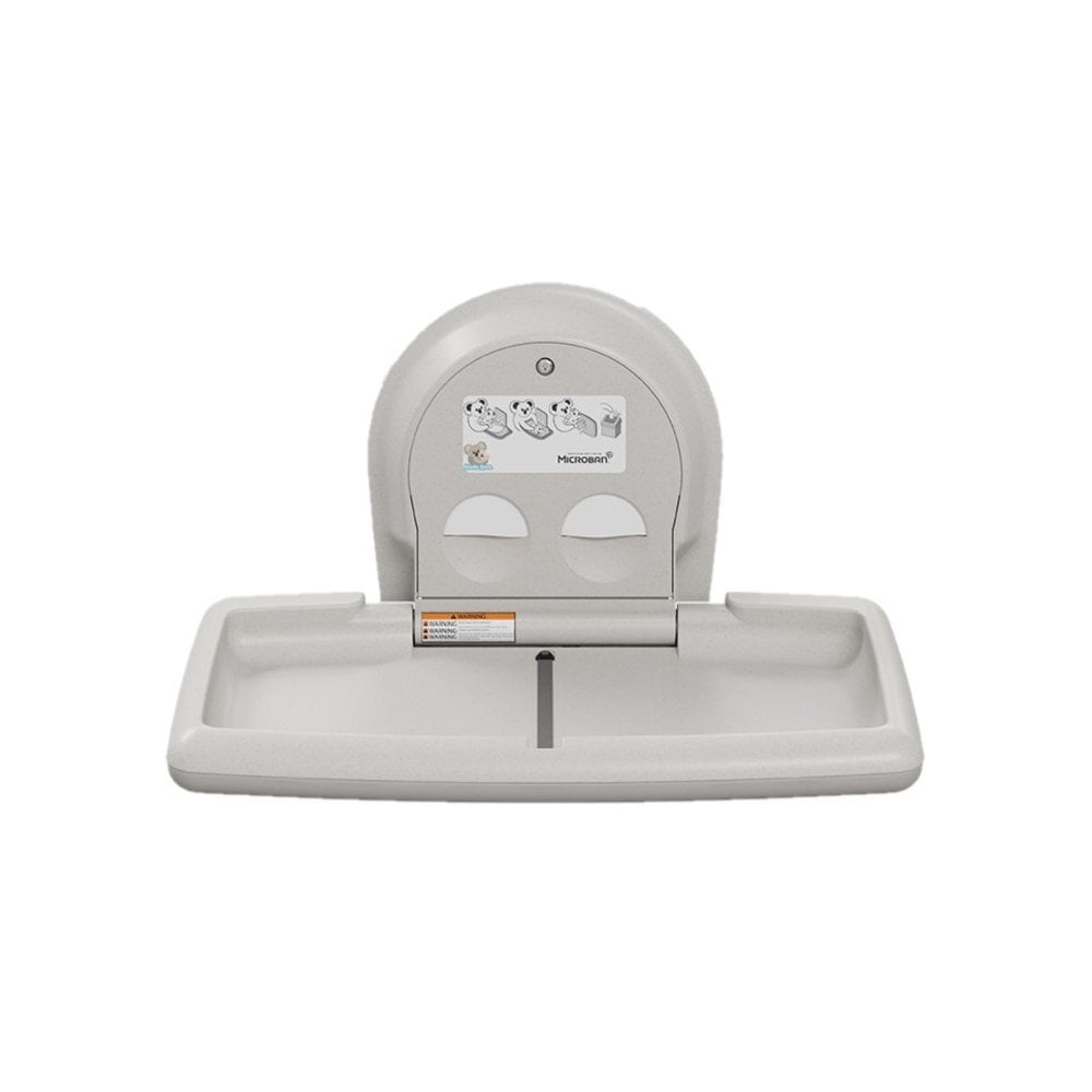 KB300SS Koala Kare Stainless Steel Veneer Horizontal Surface Mounted Baby Changing Station