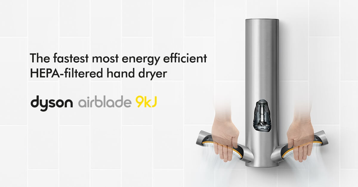 Dyson Airblade 9kJ Hand Dryer HU03 - Hand Dryers UK™