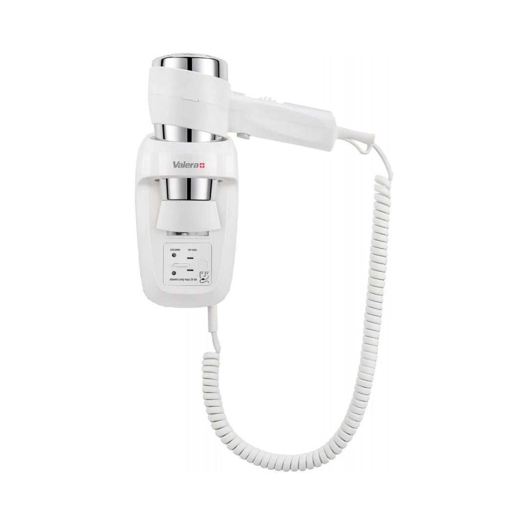Valera 1600W Action Wall Mounted Hair Dryer with Shaver Socket - EPAVBW-S