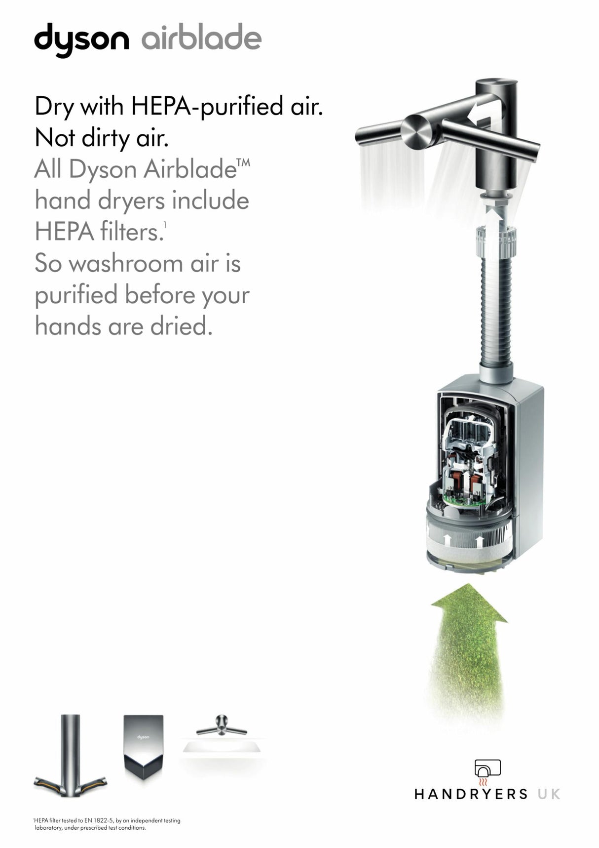 Dyson Airblade Tap - Wash + Dry short hand dryer - AB09 WD04 - Hand Dryers UK™