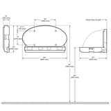 Koala Kare KB208 Oval Shaped Wall Mounted Baby Changing Table